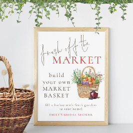 Fresh off Market Füllen Sie Ihr Brautparty Poster