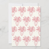 Fresh off Market Fun Hand Drawn Brautparty Einladung (Rückseite)