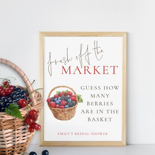 Fresh off Market Guess Wie viele Brautparty Poster