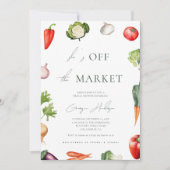 Fresh off Market Modern Farm Brautparty Einladung (Vorderseite)