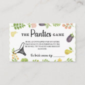 Fresh off Market Panties Game Brautparty Begleitkarte (Vorderseite)