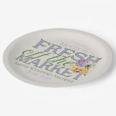 Fresh Off Market - Personalisiert Modernes Bridal Pappteller (Schrägansicht)