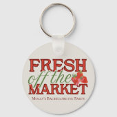 Fresh Off Market - Personalisiert Modernes Bridal Schlüsselanhänger (Vorderseite)