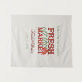 Fresh Off Market - Personalisiert Modernes Bridal Wandteppich (Vorderseite (Horizontal))