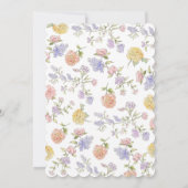 Fresh off Market Pink Floral Brautparty Einladung (Rückseite)