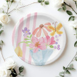 Fresh off Market Pink Streifen Wasserfarbe Pappteller<br><div class="desc">Fresh off the Market Pink Stripes Wasserfarbe Papier Teller Matching Artikel verfügbar.</div>