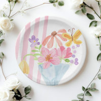 Fresh off Market Pink Streifen Wasserfarbe