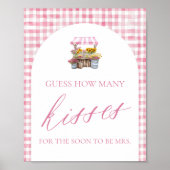 Fresh off Market rät, wie viele Küsse unterschreib Poster (Vorne)