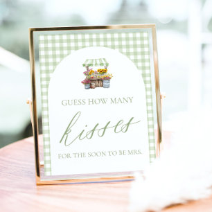 Fresh off Market rät, wie viele Küsse unterschreib Poster