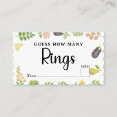 Fresh off Market Rate wie viele Rings Bridal Begleitkarte (Vorderseite)