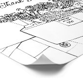 Fresh off Market Rezept Cards Duschzeichen Poster (Ecke)