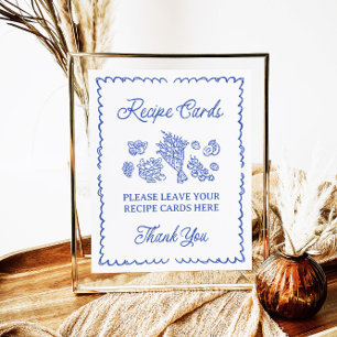 Fresh off Market Rezept Cards Duschzeichen Poster
