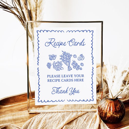 Fresh off Market Rezept Cards Duschzeichen Poster