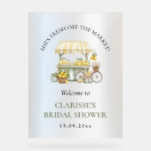 Fresh off Market Summer Citrus Brautparty Acrylschild (Vorderseite)