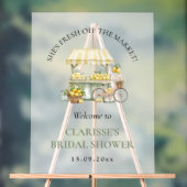 Fresh off Market Summer Citrus Brautparty Acrylschild (Neutral)