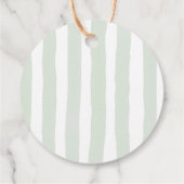 Fresh off Market Whimsical Green Hand Drawing Geschenkanhänger (Rückseite)