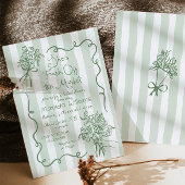 Fresh off Market Whimsical Sage Brautparty Einladung