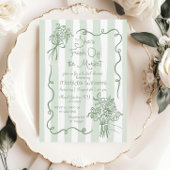 Fresh off Market Whimsical Sage Brautparty Einladung