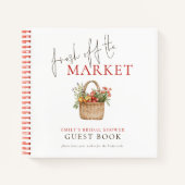 Fresh off of Market Brautparty Guest Book Notizblock (Vorderseite)