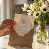 Fresh off of Market Sage Green Brautparty Einladung