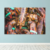 Fresh off the Boat Large 60x39 1,5", Single Leinwanddruck (Insitu (Holzboden))