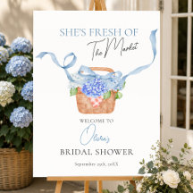 Fresh Off The Market Blaue Hortensien-Brautparty