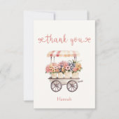 Fresh off the Market Brautparty Dankeskarte (Vorderseite)
