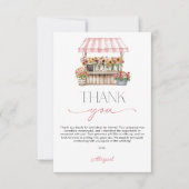 Fresh off the Market Brautparty Dankeskarte (Vorderseite)