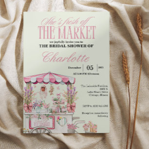Fresh Off the Market Brautparty Floral Chic Einladung