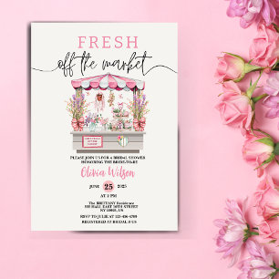 Fresh Off the Market Brautparty Floral Chic Einladung