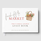 Fresh off the Market Brautparty Gästebuch (Vorderseite)