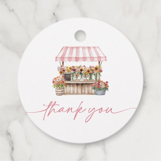 Fresh off the Market Brautparty Geschenkanhänger (Rückseite)