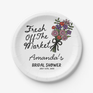 Fresh Off The Market Brautparty Pappteller