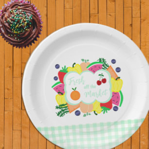 Fresh Off The Market Brautparty Pappteller