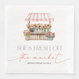Fresh off the Market Brautparty Serviette