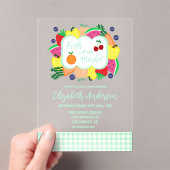 Fresh Off The Market Bridal Shower Acryleinladungen (Insitu (Handheld))