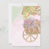 Fresh Off the Market Bridal Shower Flower Cart Einladung (Rückseite)