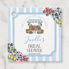 Fresh Off The Market Bridal Shower Geschenkanhänger