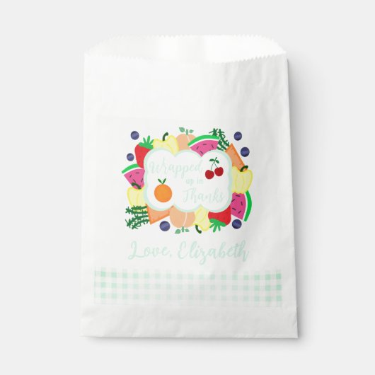 Fresh Off The Market Bridal Shower Geschenktütchen (Vorderseite)