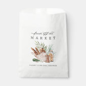 Fresh Off the Market Bridal Shower Geschenktütchen (Vorderseite)