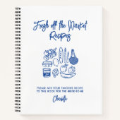 Fresh Off The Market Bridal Shower Guest Recipe  Notizblock (Vorderseite)