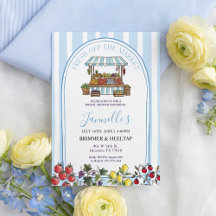 Fresh Off The Market Bridal Shower Invitation