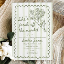 Fresh off the Market Bridal Shower Invitation Temp