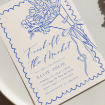 Fresh off the Market Bridal Shower Invitation Temp
