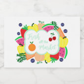 Fresh Off The Market Bridal Shower Lebensmitteletikett (Einzelnes Label)