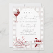 Fresh Off The Market Bridal Shower Party Einladung (Vorderseite)