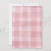 Fresh Off the Market Bridal Shower Peach Rustic Einladung (Rückseite)