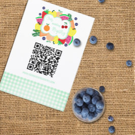 Fresh Off The Market Bridal Shower Registry Begleitkarte