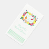 Fresh Off The Market Bridal Shower Serviette (Ecke)
