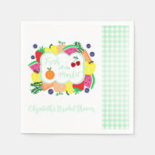 Fresh Off The Market Bridal Shower Serviette (Vorderseite)